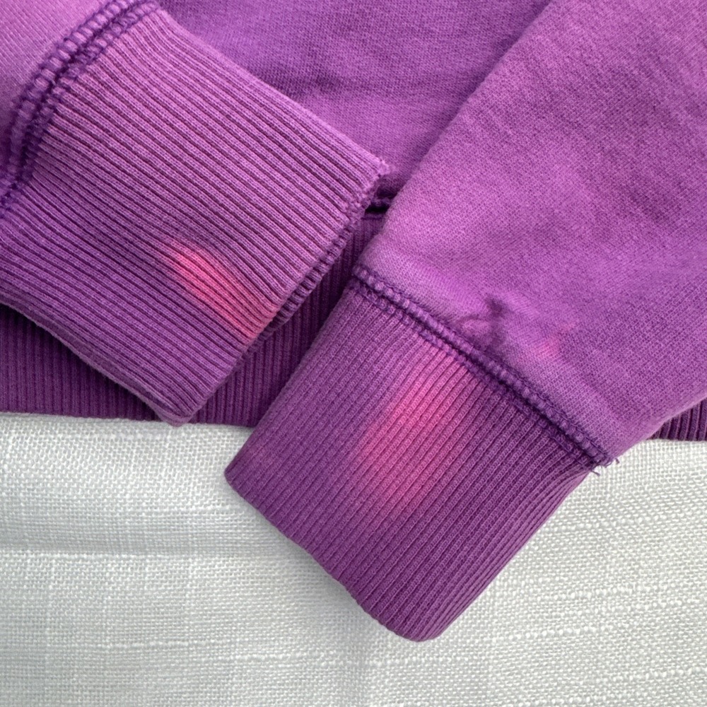 VTG Y2K Victorias Secret XS LIVE FOR PINK Crewneck Sweatshirt Dog Purple Trashed - Picture 2 of 12